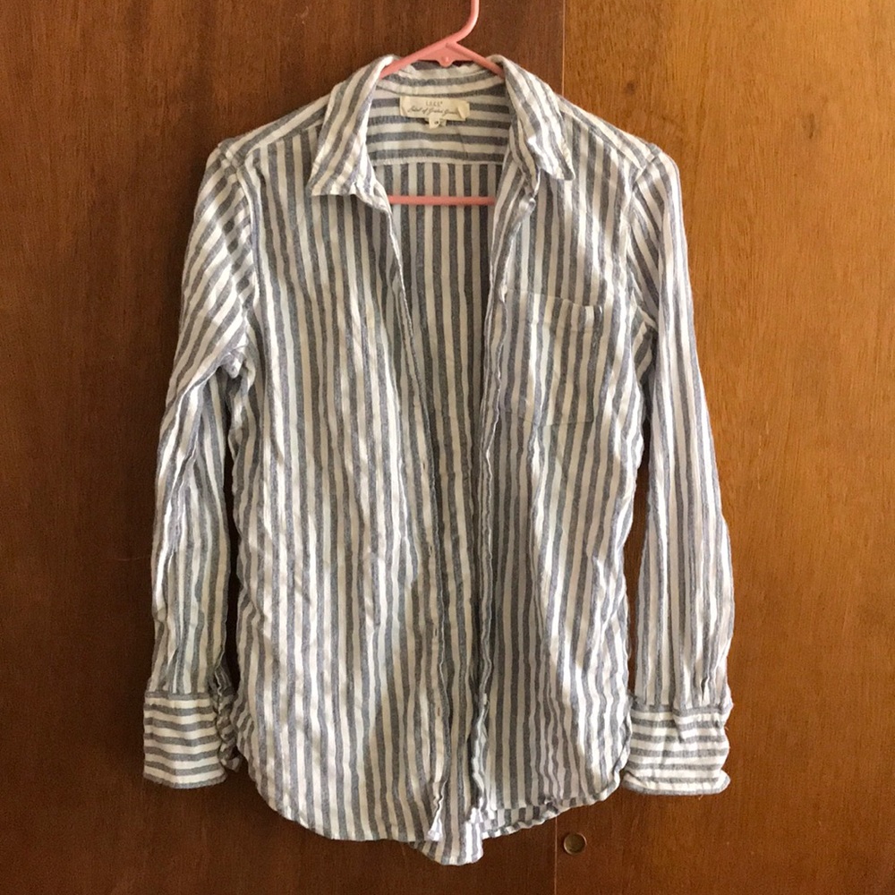 Striped button up